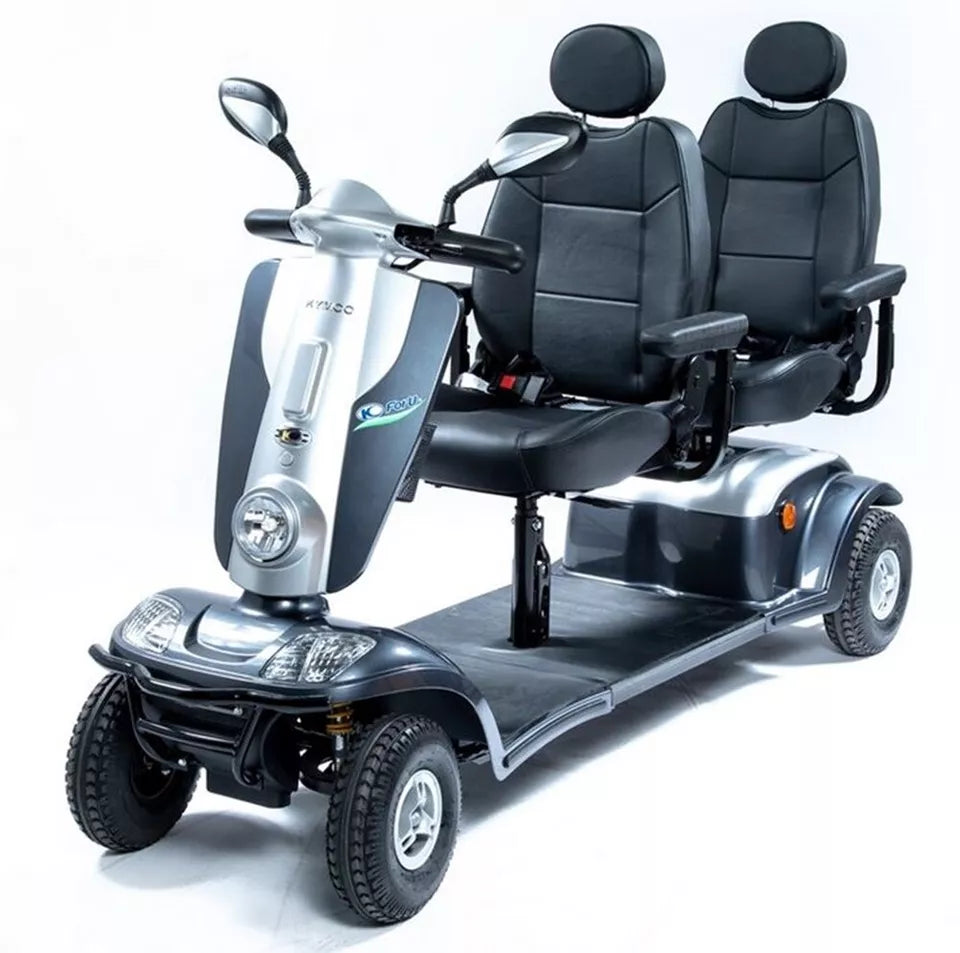 Zweisitzer-Elektromobil Tandem – Scooter für 2 Personen, 6 oder 12 km/h