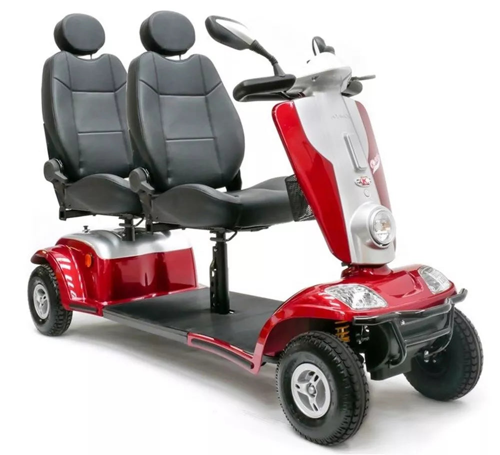 Zweisitzer-Elektromobil Tandem – Scooter für 2 Personen, 6 oder 12 km/h