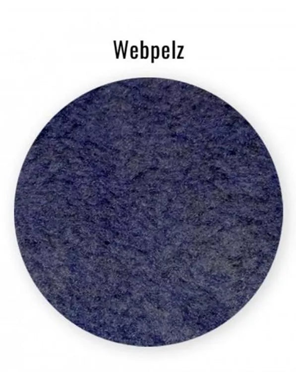 Winterschlupfsack Webpelz Marine L-förmig für Rollstuhl Verschluss Orgaterm